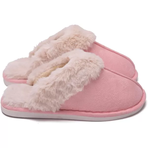 Women Winter Warm Slippers House Slippers with Fuzzy Plush Lining Slip On Breathable NonSlip Shoesnbspfor Indoor OutdoorPinkz