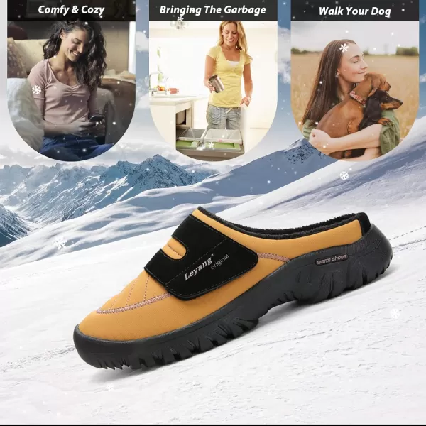 Women Winter Warm Slippers House Slippers with Fuzzy Plush Lining Slip On Breathable NonSlip Shoesnbspfor Indoor OutdoorYellowb