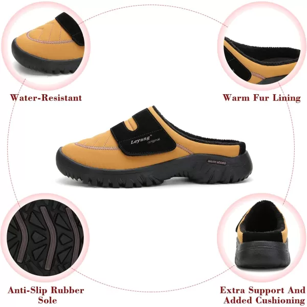 Women Winter Warm Slippers House Slippers with Fuzzy Plush Lining Slip On Breathable NonSlip Shoesnbspfor Indoor OutdoorYellowb