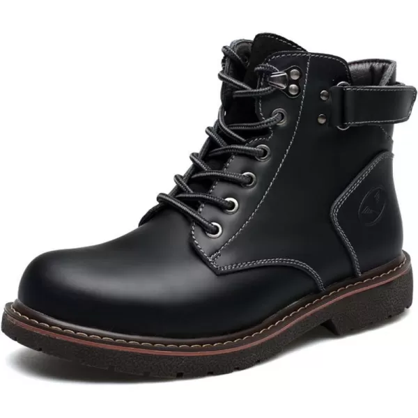 Lazzy Mens Chukka Boots Motorcycle Combat Oxford Boot Lace Up Casual Shoes Fashion Ankle Shoes for MenBlack