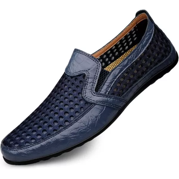 Mens Loafers Shoes Causal Slip On Loafers Moccasins Shoes Lightweight Summer Sneaker Shoes for Men Size 6512Blue