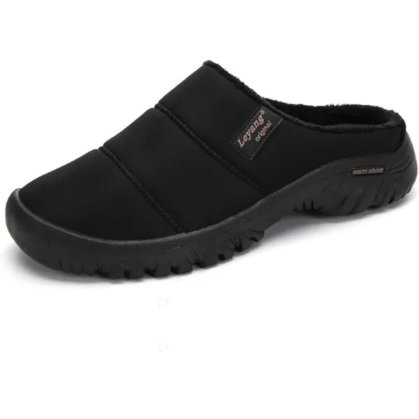 Women Winter Warm Slippers House Slippers with Fuzzy Plush Lining Slip On Breathable NonSlip Shoesnbspfor Indoor OutdoorBlacka