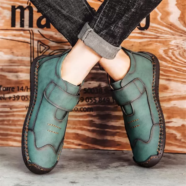 Lazzy Mens Casual Ankle Boots Leather Chukka Boot Comfortable Oxfords Dress Walking Shoes for MenGreena