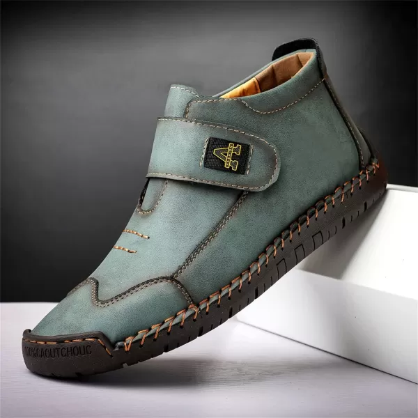 Lazzy Mens Casual Ankle Boots Leather Chukka Boot Comfortable Oxfords Dress Walking Shoes for MenGreena