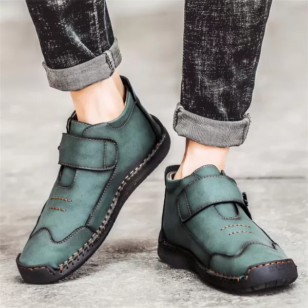 Lazzy Mens Casual Ankle Boots Leather Chukka Boot Comfortable Oxfords Dress Walking Shoes for MenGreena