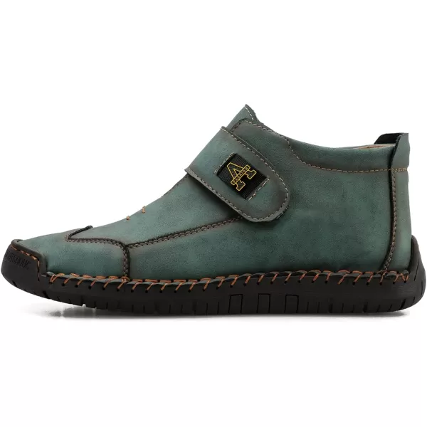 Lazzy Mens Casual Ankle Boots Leather Chukka Boot Comfortable Oxfords Dress Walking Shoes for MenGreena