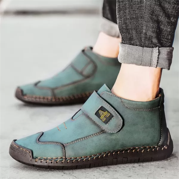 Lazzy Mens Casual Ankle Boots Leather Chukka Boot Comfortable Oxfords Dress Walking Shoes for MenGreena