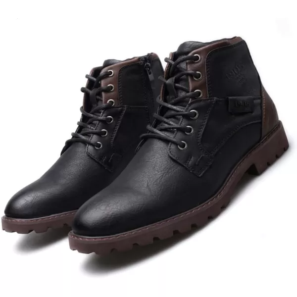 Lazzy Mens Casual Dress Ankle Boots Oxfords Chukka Shoes Motorcycle Combat Boots LaceUp Side Zipper Leather ShoesLazzy Mens Casual Dress Ankle Boots Oxfords Chukka Shoes Motorcycle Combat Boots LaceUp Side Zipper Leather Shoes