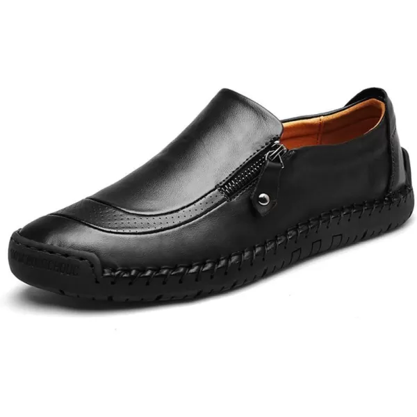 Dacomfy Mens Shoes Work Shoes for Men Leather Casual Slipon Loafers Shoes Comfortable Oxfords Loafers Shoes Business Dress Driving Shoes Walking for MenBlack