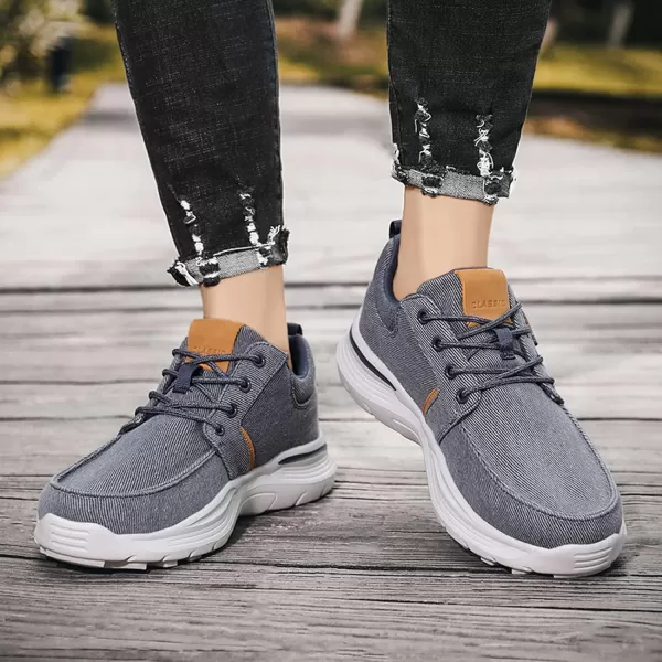 Lazzy Mens Casual Shoes SlipOn Loafers Lace Up Oxfords Lightweight Boat Shoes Comfortable Walking Driving Shoes for MenBlue