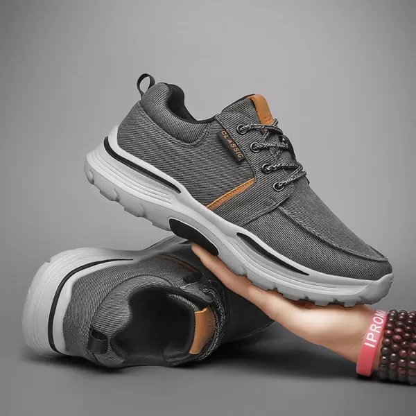Lazzy Mens Casual Shoes SlipOn Loafers Lace Up Oxfords Lightweight Boat Shoes Comfortable Walking Driving Shoes for MenGrey