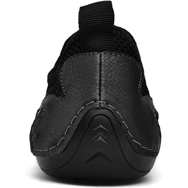 Men Casual Shoes Comfort Slip On Loafers Summer Outdoor Hiking Walking Shoes Work Office Sneaker Shoes for Men Size 6512Black
