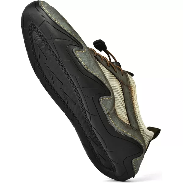 Men Casual Shoes Comfort Slip On Loafers Summer Outdoor Hiking Walking Shoes Work Office Sneaker Shoes for Men Size 6512Green