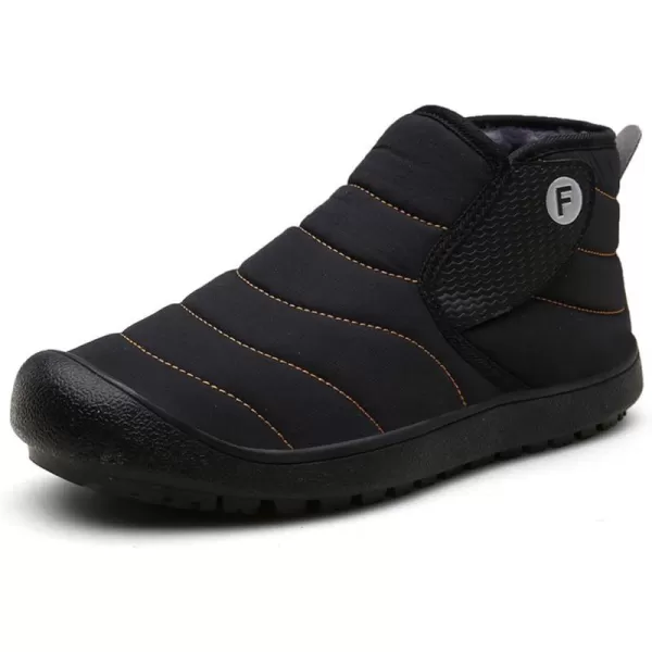 Lazzy Warm Snow Boots Womens Winter Ankle Bootie Slip On AntiSlip Ankle Short Boots Waterproof Outdoor Walking ShoesBlack