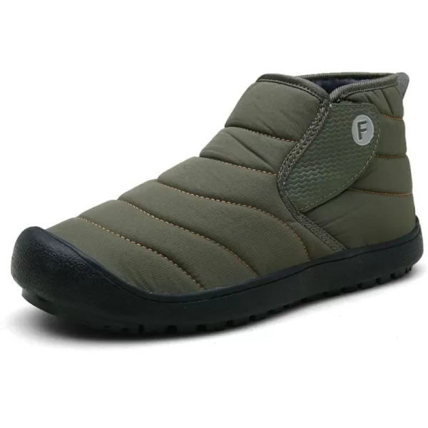 Lazzy Warm Snow Boots Womens Winter Ankle Bootie Slip On AntiSlip Ankle Short Boots Waterproof Outdoor Walking ShoesGreen