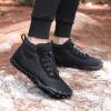 imageLazzy Mens Snow Boots Winter Casual Shoes Water Resistant Outdoor Shoes Fur Lined Warm Ankle Boots Black Size 65