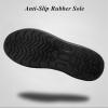 imageLazzy Mens Snow Boots Winter Shoes Warm Fur Lined Ankle Boots AntiSlip Waterproof Outdoors Hiking Shoes Black Size 10