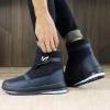 imageLazzy Mens Winter Snow Boots Waterproof Fur Lined Cold Weather Ankle Boots Comfortable Casual Winter Hiking Walking Shoes Navy Blue Size 10