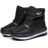 imageLazzy Mens Winter Snow Boots Waterproof Fur Lined Cold Weather Ankle Boots Comfortable Casual Winter Hiking Walking Shoes Black Size 10