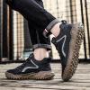 imageDacomfy Mens Casual Shoes Slip On Fashion Sneakers Outdoor Walking Hiking Shoes Lace Up Casual Dress Oxfords for Men Black Size 9
