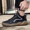 imageDacomfy Mens Casual Shoes Slip On Fashion Sneakers Outdoor Walking Hiking Shoes Lace Up Casual Dress Oxfords for Men Black Size 9