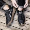imageDacomfy Mens Casual Shoes Slip On Fashion Sneakers Outdoor Walking Hiking Shoes Lace Up Casual Dress Oxfords for Men Black Size 9