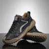 imageDacomfy Mens Casual Shoes Slip On Fashion Sneakers Outdoor Walking Hiking Shoes Lace Up Casual Dress Oxfords for Men Black Size 9
