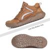 imageDacomfy Mens Casual Shoes Slip On Fashion Sneakers Outdoor Walking Hiking Shoes Lace Up Casual Dress Oxfords for Men Brown Size 9