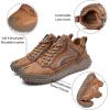 imageDacomfy Mens Casual Shoes Slip On Fashion Sneakers Outdoor Walking Hiking Shoes Lace Up Casual Dress Oxfords for Men Brown Size 9