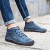 imageDacomfy Mens Shoes Leather Work Boots Casual Oxfords Shoes for Men LaceUp Motorcycle Chukka Boots Fashion Ankle Booties Retro Outdoor Hiking Boots Outdoor Walking Shoes Blue Size 12