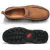 imageLazzy Loafers for Men Slip On Casual Shoes Leather Outdoor Driving Boat Shoe Brown Size 115
