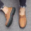 imageLazzy Loafers for Men Slip On Casual Shoes Leather Outdoor Driving Boat Shoe Brown Size 115