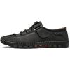 imageLazzy Mens Casual Loafers Slip on Shoes Breathable Leather Oxford Comfortable Driving Walking Shoes for Men Black Size 115