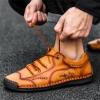 imageLazzy Mens Casual Shoes Driving Slip on Loafers Outdoor Walking Shoes Lightweight Leather Oxford Casual Dress Shoes for Men