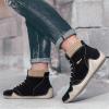 imageLazzy Mens Casual Shoes Fashion Sneaker Boots NonSlip Ankle Boot High Top Walking Shoes Lightweight Outdoor Shoes for Men Black Size 11
