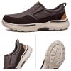 imageLazzy Mens Shoes Casual Slip On Shoes Comfortable Loafers Leather Boat Shoes Fashion Dress Oxfords Brown Size 12