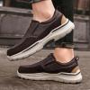imageLazzy Mens Shoes Casual Slip On Shoes Comfortable Loafers Leather Boat Shoes Fashion Dress Oxfords Brown Size 12