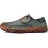 imageLazzy Mens Shoes Slip On Loafers Casual Sneakers Leather Dress Oxfords Comfortable Driving Shoes for Men Green Size 11