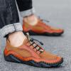 imageLazzy Mens Slip On Sneakers Casual Walking Shoes Breathable Loafers Mesh Lightweight Summer Shoes for Men Brown Size 12