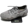 imageLazzy Mens Slip On Sneakers Loafers Breathable Walking Shoes Low Top Lace Up Casual Shoes for Men Lightweight Grey Size 11
