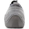 imageLazzy Mens Slip On Sneakers Loafers Breathable Walking Shoes Low Top Lace Up Casual Shoes for Men Lightweight Grey Size 11