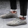 imageLazzy Mens Slip On Sneakers Loafers Breathable Walking Shoes Low Top Lace Up Casual Shoes for Men Lightweight Grey Size 11