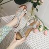 imageLazzy Womens Wedge Sandals Strappy Platform Wedge Heels Bohemia Rhinestone Dress Sandals Open Toe Casual Summer Beach Shoes for Women Silver Size 10