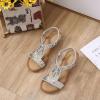 imageLazzy Womens Wedge Sandals Strappy Platform Wedge Heels Bohemia Rhinestone Dress Sandals Open Toe Casual Summer Beach Shoes for Women Silver Size 10