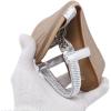 imageLazzy Womens Wedge Sandals Strappy Platform Wedge Heels Bohemia Rhinestone Dress Sandals Open Toe Casual Summer Beach Shoes for Women Silver Size 10