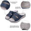 imageLazzy Womens Wedge Slide Sandals Slip On Open Toe Plaform Sandals Comfortable Casual Summer Shoes