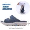 imageLazzy Womens Wedge Slide Sandals Slip On Open Toe Plaform Sandals Comfortable Casual Summer Shoes