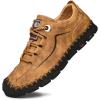 imageLazzy Mens Casual Shoes Slip on Loafer Outdoor Walking Shoes Breathable Lace Up Oxford Shoes for Men Brown Size 11