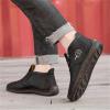 imageDacomfy Mens Shoes Casual Slip On Loafers Chukka Ankle Boots Comfortable Leather Boots Outdoor Walking Driving Shoes for Men Black Size 12