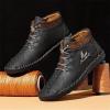 imageDacomfy Mens Shoes Mens Ankle Boots Leather Casual Loafers Shoes Work Boots for Men Lace Up Chukka Dress Boot Motorcycle Walking Boot Shoes for Office Outdoor Black Brown Khaki Green